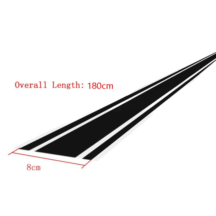 Car Hood Stickers Modified Racing Striped Ethylene Body Sticker(Black) - Decorative Sticker by PMC TechLife | Online Shopping South Africa | PMC TechLife | Buy Now Pay Later Mobicred