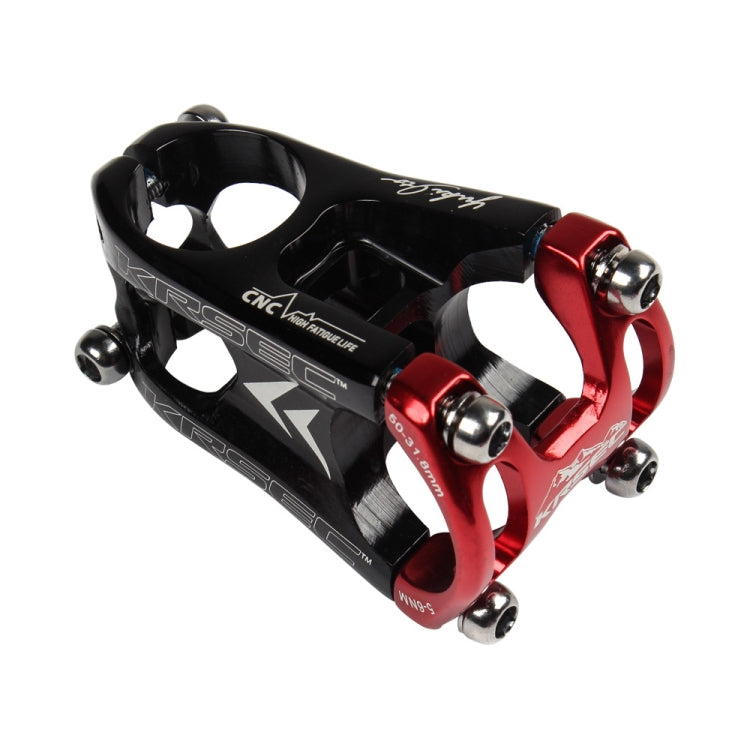 KRSEC CNC Ultra Light Short-Handed Mountain Bike Aluminum Alloy 50mm Riser, Colour: Black Red - Bicycle Grips by PMc TechLife | Online Shopping South Africa | PMc TechLife | Buy Now Pay Later Mobicred