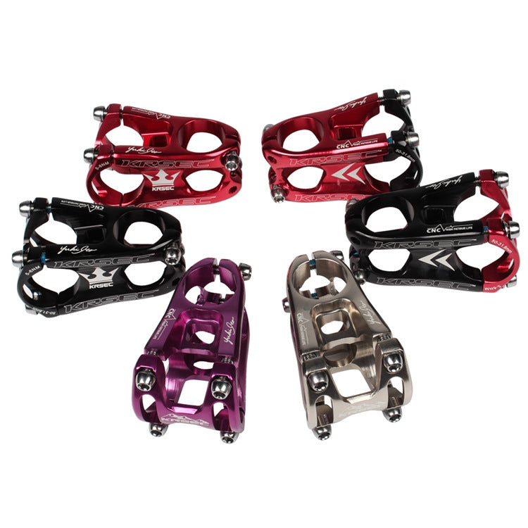 KRSEC CNC Ultra Light Short-Handed Mountain Bike Aluminum Alloy 50mm Riser, Colour: Purple - Bicycle Grips by PMc TechLife | Online Shopping South Africa | PMc TechLife | Buy Now Pay Later Mobicred