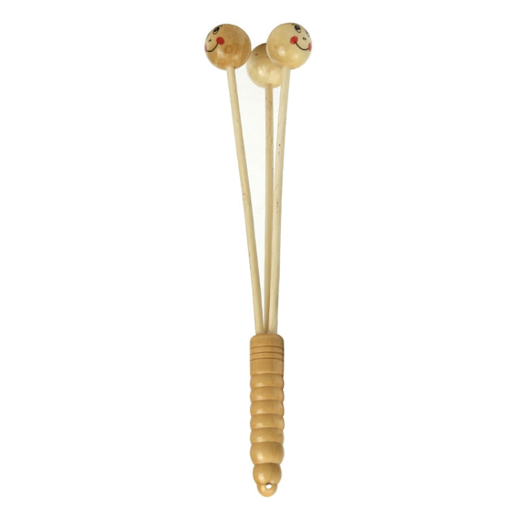Wooden Smiling Face Knock Back Hammer Multifunctional Health Massage Hammer(Three Treasures Hammer) - free shipping - PMC TechLife - Order now!