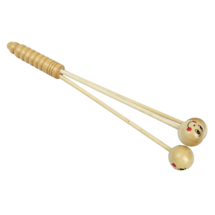 Wooden Smiling Face Knock Back Hammer Multifunctional Health Massage Hammer(Three Treasures Hammer) - free shipping - PMC TechLife - Order now!