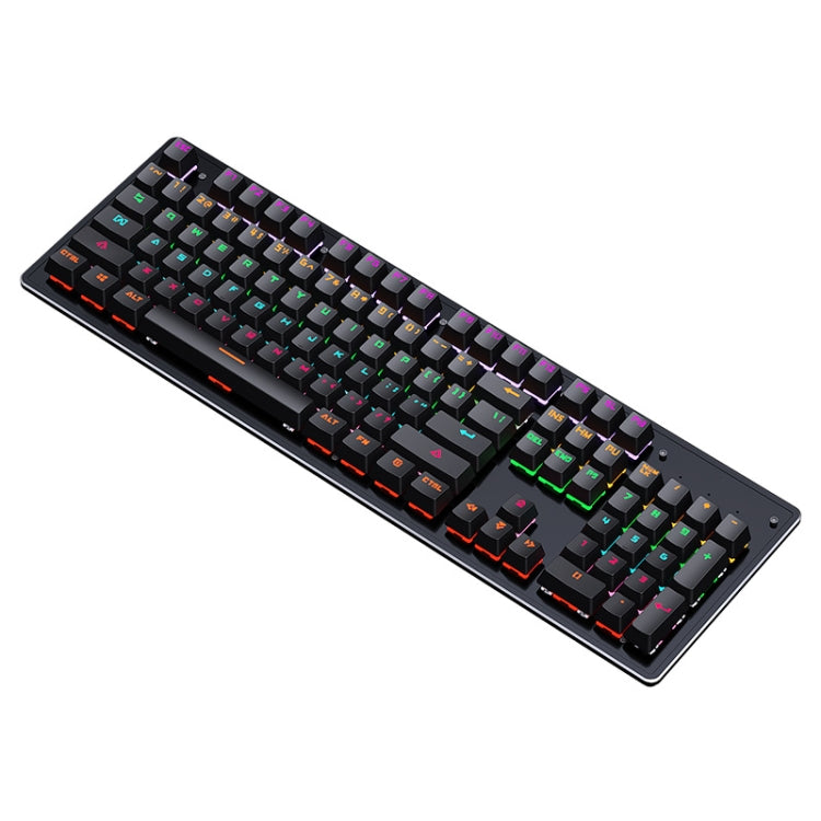 LEAVEN K880 104 Keys Gaming Green Axis Office Computer Wired Mechanical Keyboard, Cabel Length:1.6m(Black) - free shipping - PMC Jewellery - Order now!