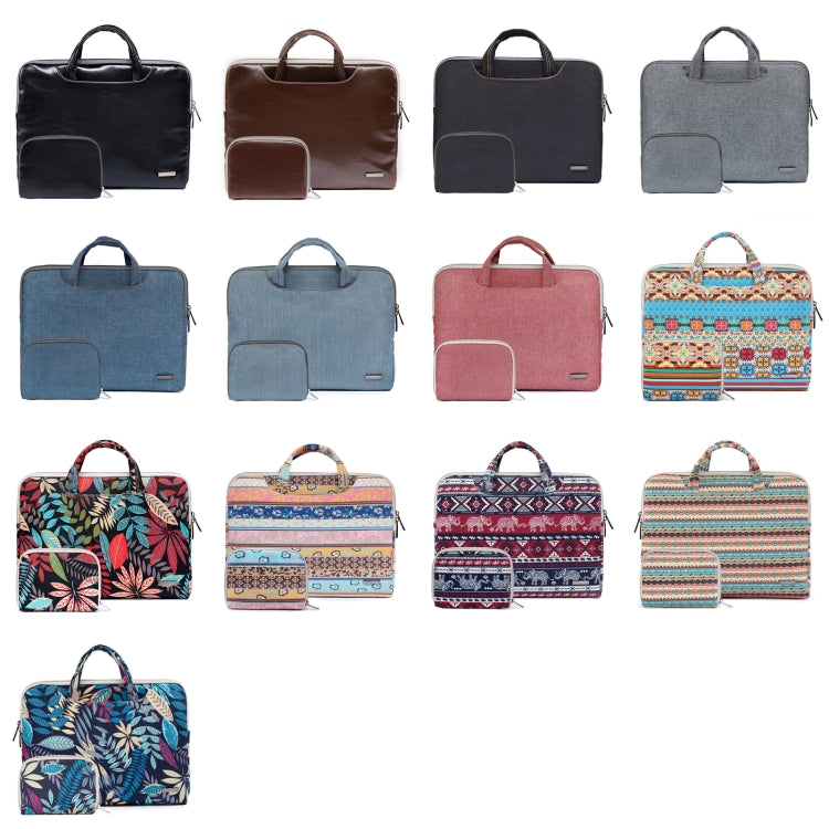 LiSEN LS-116 Simple Laptop Bag Business Laptop Liner Bag, Size: 11.6 inch(Snowflake Nylon Light Red) - free shipping - PMC Jewellery - Order now!