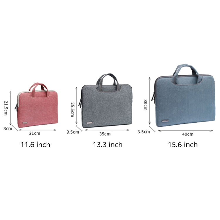 LiSEN LS-116 Simple Laptop Bag Business Laptop Liner Bag, Size: 11.6 inch(Snowflake Nylon Light Blue) - free shipping - PMC Jewellery - Order now!