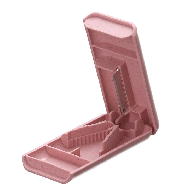 10 PCS JS010 Wheat Plastic Medicine Cutter Pill Divider(Pink) - free shipping - PMC TechLife - Order now!