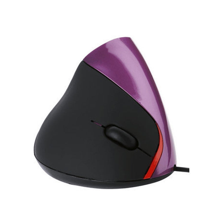 JSY-12 5 Keys USB Wired Vertical Mouse Ergonomic Wrist Brace Optical Mouse(Purple) - Wired Mice by PMC TechLife | Online Shopping South Africa | PMC TechLife | Buy Now Pay Later Mobicred