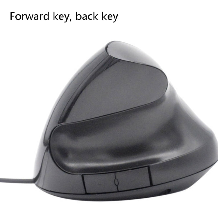 JSY-12 5 Keys USB Wired Vertical Mouse Ergonomic Wrist Brace Optical Mouse(Silver Gray) - Wired Mice by PMC TechLife | Online Shopping South Africa | PMC TechLife | Buy Now Pay Later Mobicred