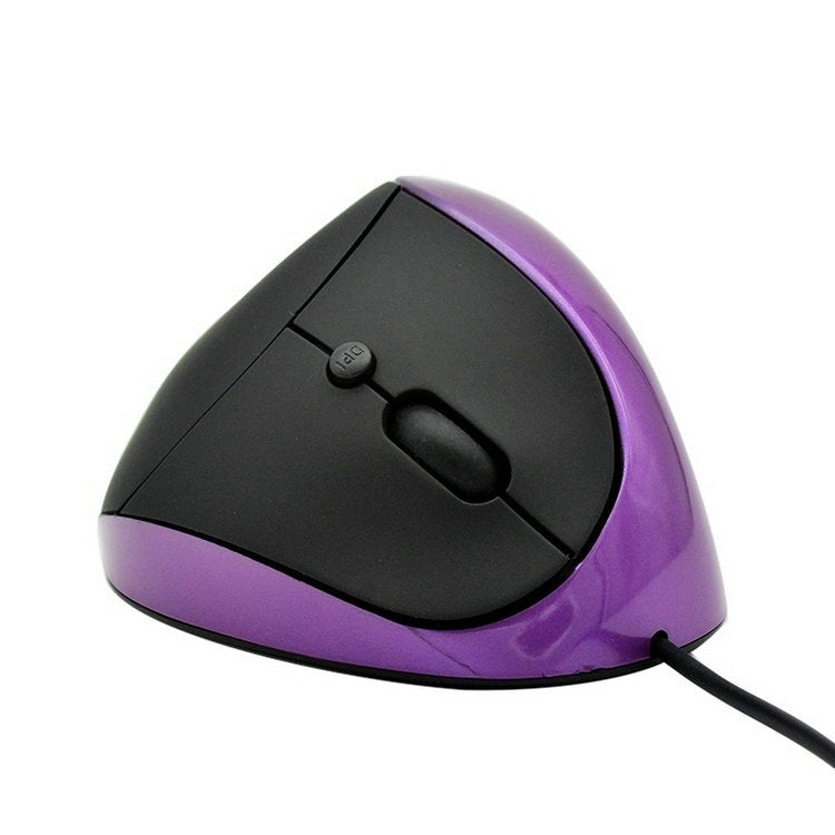 JSY-05 6 Keys Wired Vertical Mouse Ergonomics Brace Optical Mouse(Purple) - Wired Mice by PMC TechLife | Online Shopping South Africa | PMC TechLife | Buy Now Pay Later Mobicred