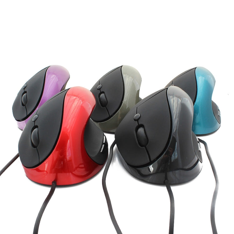 JSY-05 6 Keys Wired Vertical Mouse Ergonomics Brace Optical Mouse(Red) - Wired Mice by PMC TechLife | Online Shopping South Africa | PMC TechLife | Buy Now Pay Later Mobicred