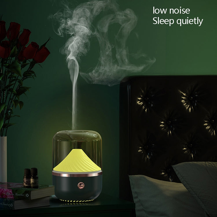 HX-930 Home Bedroom Round Mirror Essential Oil Aromatherapy Machine Ultrasonic Atomization Hydrating Spray Humidifier(Black) - free shipping - PMC TechLife - Order now!