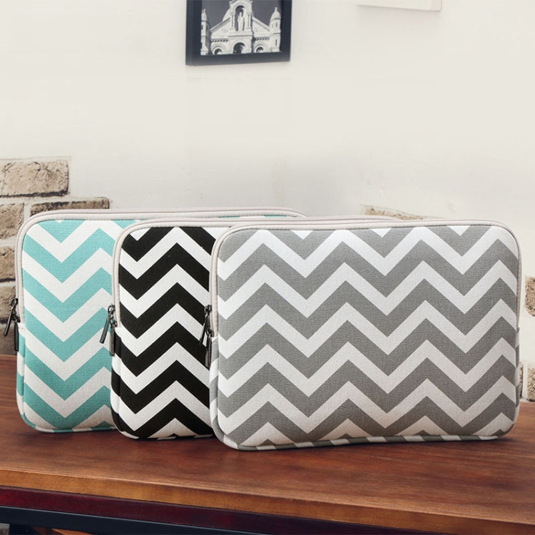 LiSEN LS-525 Wavy Pattern Notebook Liner Bag, Size: 13 inches(Black) - free shipping - PMC Jewellery - Order now!