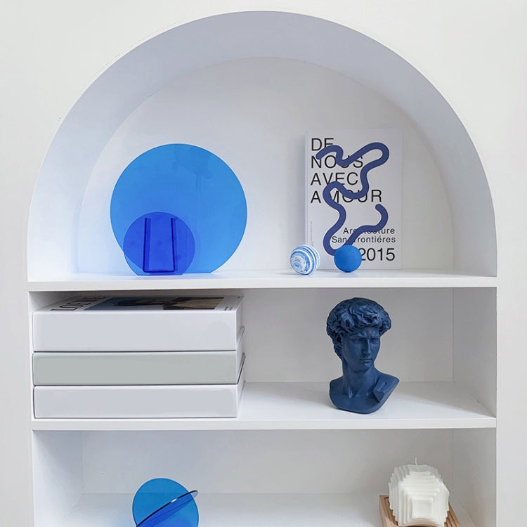 Blue Round Acrylic Ornament Studio Background Ornament Photo Props - free shipping - PMC TechLife - Order now!