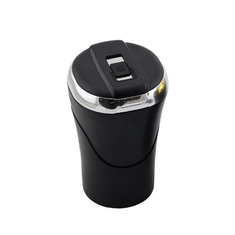 N09C Car Ashtray With Lamp And Cover Car Ashtray(Silver) - Ashtrays by PMC TechLife | Online Shopping South Africa | PMC TechLife | Buy Now Pay Later Mobicred