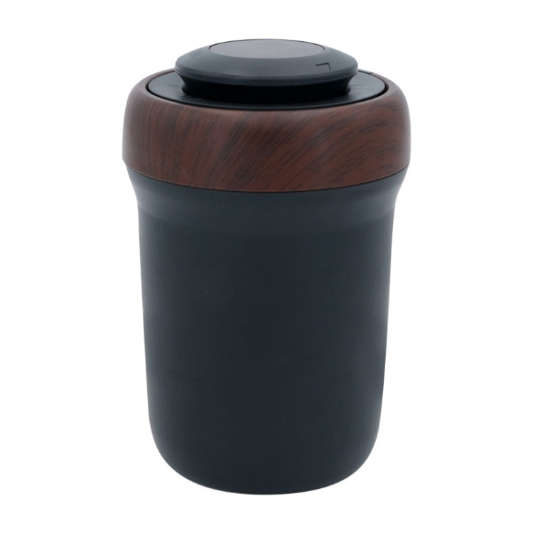 N17D Car Ashtray Arc Spot Tobacco With Lamp and Cover Car Ashtray(Wood Grain) - Ashtrays by PMC TechLife | Online Shopping South Africa | PMC TechLife | Buy Now Pay Later Mobicred