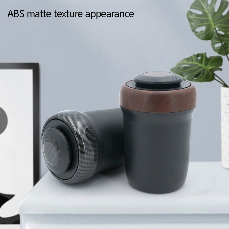 N17D Car Ashtray Arc Spot Tobacco With Lamp and Cover Car Ashtray(Wood Grain) - Ashtrays by PMC TechLife | Online Shopping South Africa | PMC TechLife | Buy Now Pay Later Mobicred