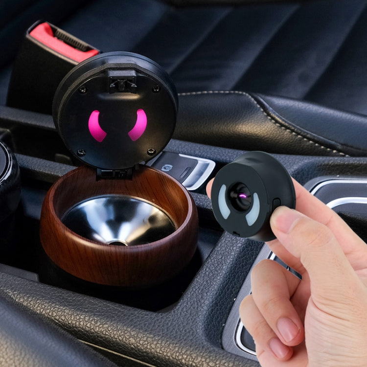 N17D Car Ashtray Arc Spot Tobacco With Lamp and Cover Car Ashtray(Silver) - free shipping - PMC TechLife - Order now!