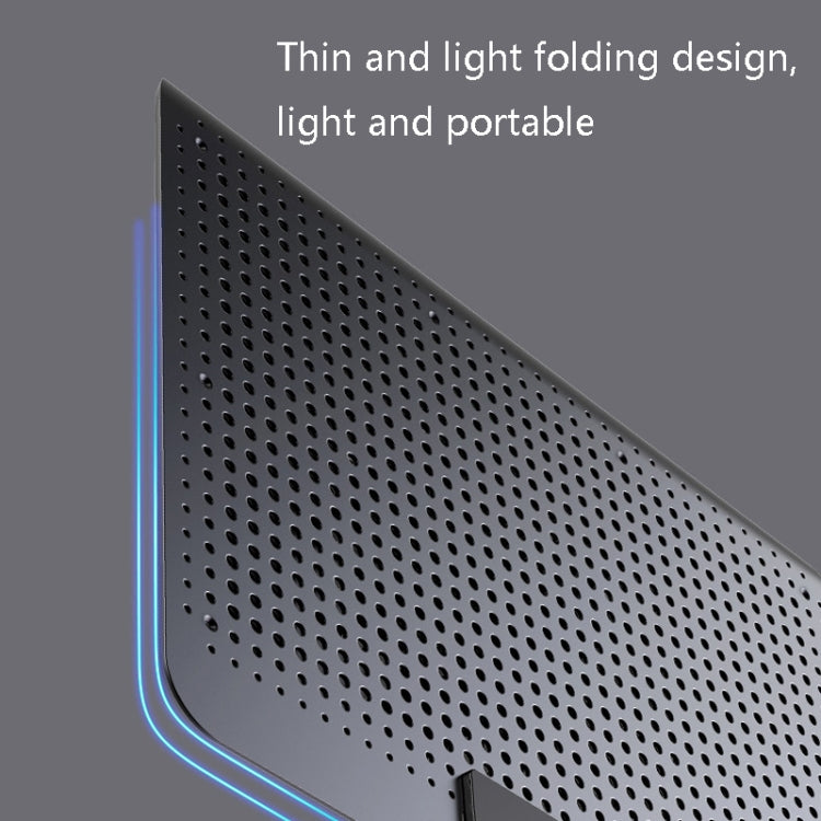 ICE COOREL Laptop Aluminum Alloy Radiator Fan Silent Notebook Cooling Bracket, Colour: Space Silver - free shipping - PMC Jewellery - Order now!