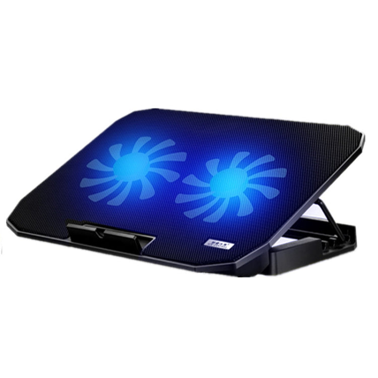 ICE COOREL N106 Laptop Base Adjustment Radiator Dual-Fan Notebook Cooling Bracket, Colour: Standard Version (Blue Light) - Cooling Pads by ICE COOREL | Online Shopping South Africa | PMC TechLife | Buy Now Pay Later Mobicred