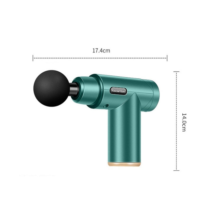 Fascia Massager Mini Electric Muscle Massager Portable Fitness Muscle Relaxing Massager LCD(Dark Green) - free shipping - PMC TechLife - Order now!