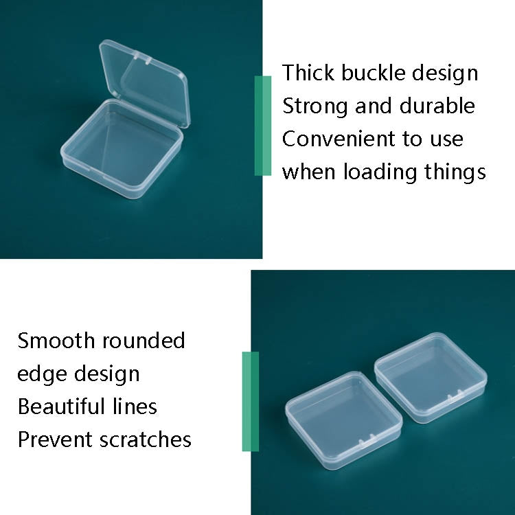 20 PCS Square Plastic Box With Cover Transparent Storage Box PP Parts Tool Box Electronic Component Accessories Box - Storage Boxes by PMC TechLife | Online Shopping South Africa | PMC TechLife | Buy Now Pay Later Mobicred