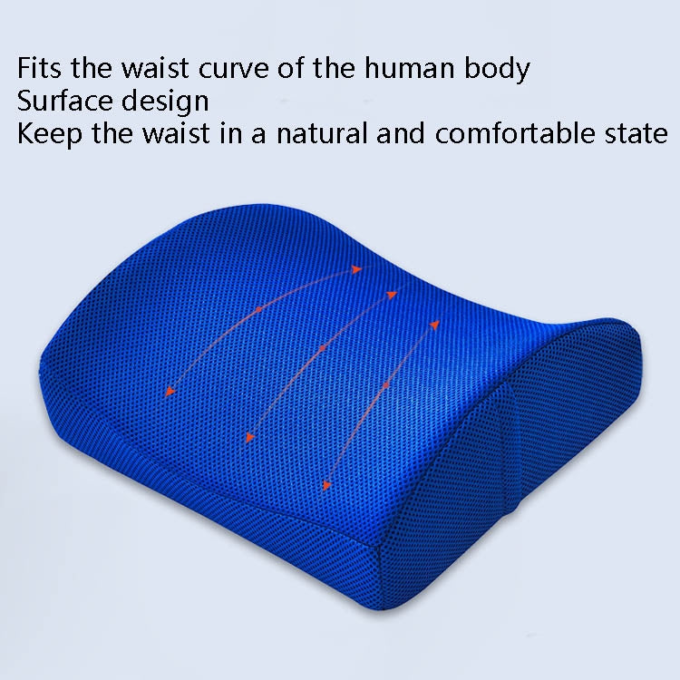Office Waist Cushion Car Pillow With Pillow Core, Style: Memory Foam(Suede Gray) - free shipping - PMC TechLife - Order now!