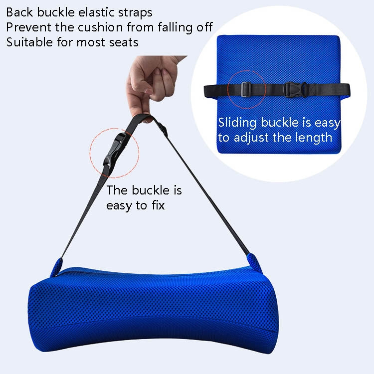Office Waist Cushion Car Pillow With Pillow Core, Style: Memory Foam(Mesh Royal Blue) - free shipping - PMC TechLife - Order now!
