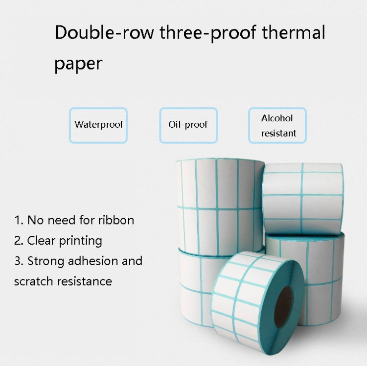 Sc5030 Double-Row Three-Proof Thermal Paper Waterproof Barcode Sticker, Size: 40 x 30  mm (5000 Pieces) - Printer Accessories by PMC TechLife | Online Shopping South Africa | PMC TechLife | Buy Now Pay Later Mobicred