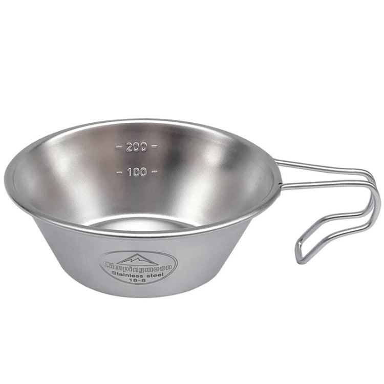 Campingmoon S220 Outdoor Portable Thickened Stainless Steel Bowl Camping Multi-Purpose Cutlery(Metallic) - Cookwares & Tablewares by PMC TechLife | Online Shopping South Africa | PMC TechLife | Buy Now Pay Later Mobicred