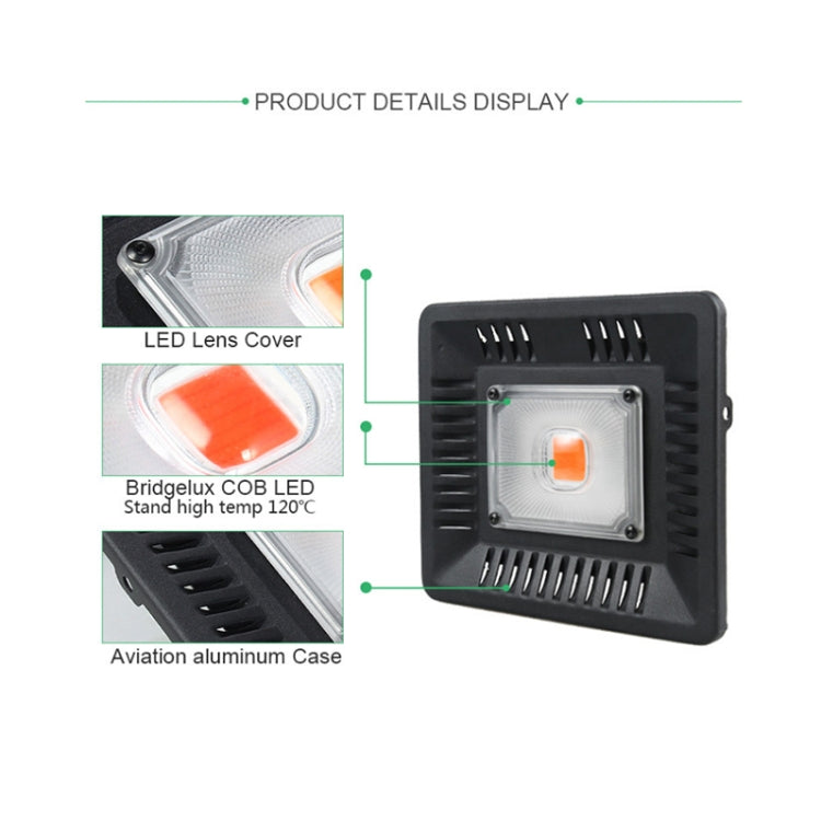 50W Ultra-Thin LED Plant Light, Full Spectrum COB Growth Light, Vegetable, Fruit & Flower Greenhouse Fill Light With Plug, Specification:US Plug - LED Grow Lights by PMc TechLife | Online Shopping South Africa | PMc TechLife | Buy Now Pay Later Mobicred