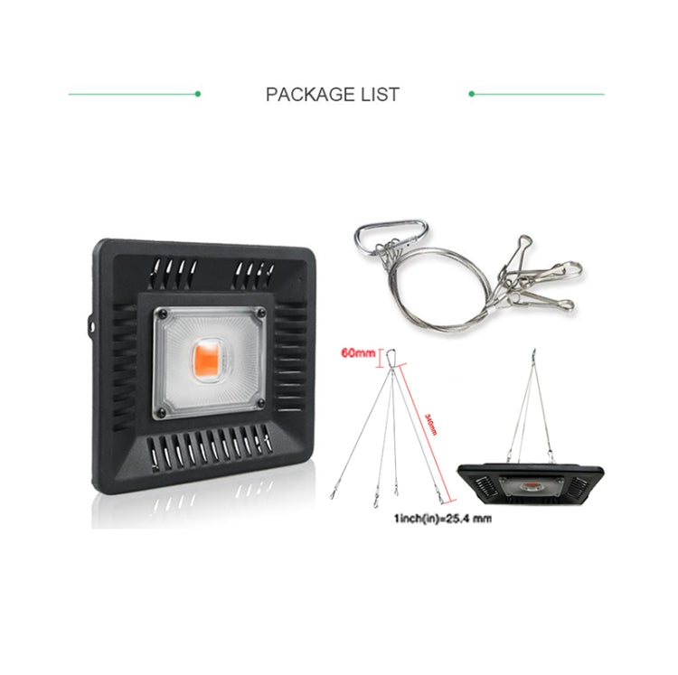 50W Ultra-Thin LED Plant Light, Full Spectrum COB Growth Light, Vegetable, Fruit & Flower Greenhouse Fill Light With Plug, Specification:US Plug - LED Grow Lights by PMc TechLife | Online Shopping South Africa | PMc TechLife | Buy Now Pay Later Mobicred