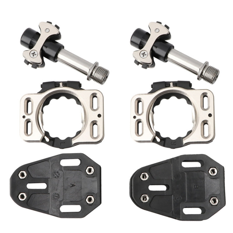 MEROCA Road Lock Shoes Card Three Pardin Bicycle Lollipops Self-Locking Pedal With Lock, Style: Titanium Alloy Axis (Black) - free shipping - PMc TechLife - Order now!