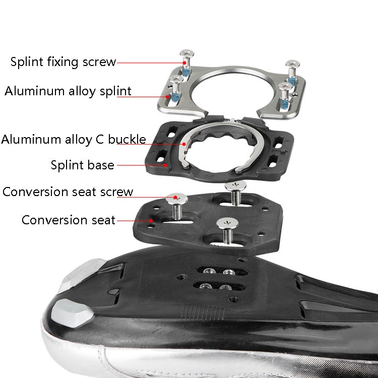 MEROCA Road Lock Shoes Card Three Pardin Bicycle Lollipops Self-Locking Pedal With Lock, Style: Steel Axis (Red) - free shipping - PMc TechLife - Order now!