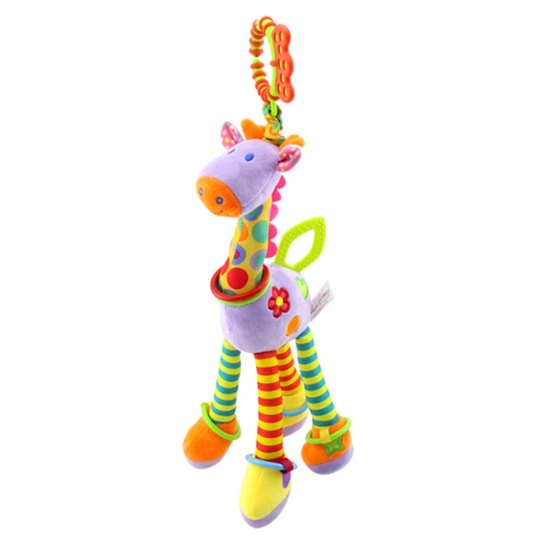 Baby Carriage Hanging Toy 0-1 Year Old Bell Teether Giraffe Bed Bell(Purple) - Strollers Accessories by PMC TechLife | Online Shopping South Africa | PMC TechLife | Buy Now Pay Later Mobicred