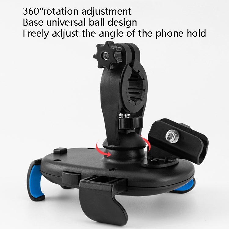 CYCLINGBOX BG-2935 Bicycle Mobile Phone Bracket With Umbrella Waterproof Navigation Electric Car Mobile Phone Frame, Style: Handlebar Installation (Black) - Holders by CYCLINGBOX | Online Shopping South Africa | PMC TechLife | Buy Now Pay Later Mobicred