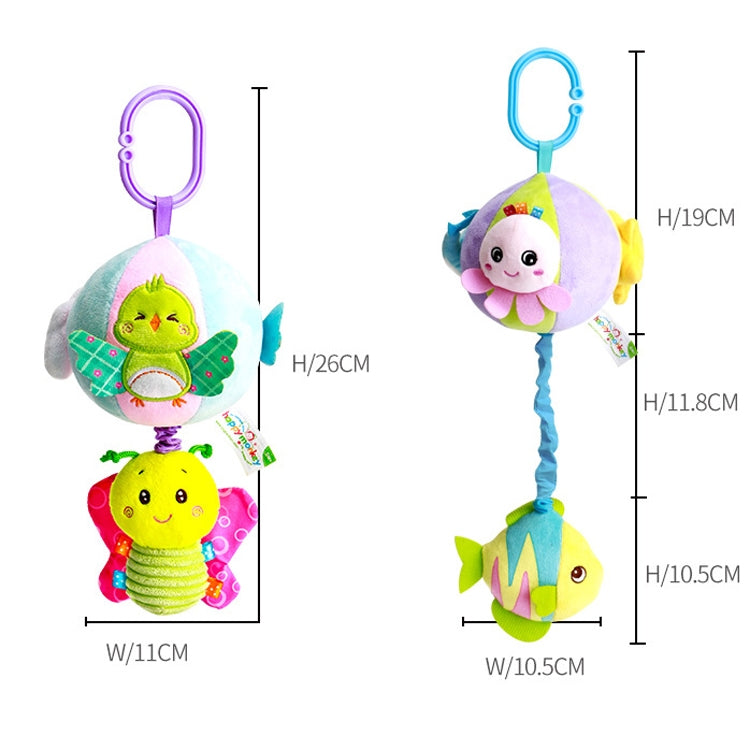 Three-dimensional Animal Baby Music Pull Bell Cloth Ball Bed Hanging Toy Baby Comfort Plush Bed Bell(Sky Series 2B) - Baby Toys by PMC TechLife | Online Shopping South Africa | PMC TechLife | Buy Now Pay Later Mobicred