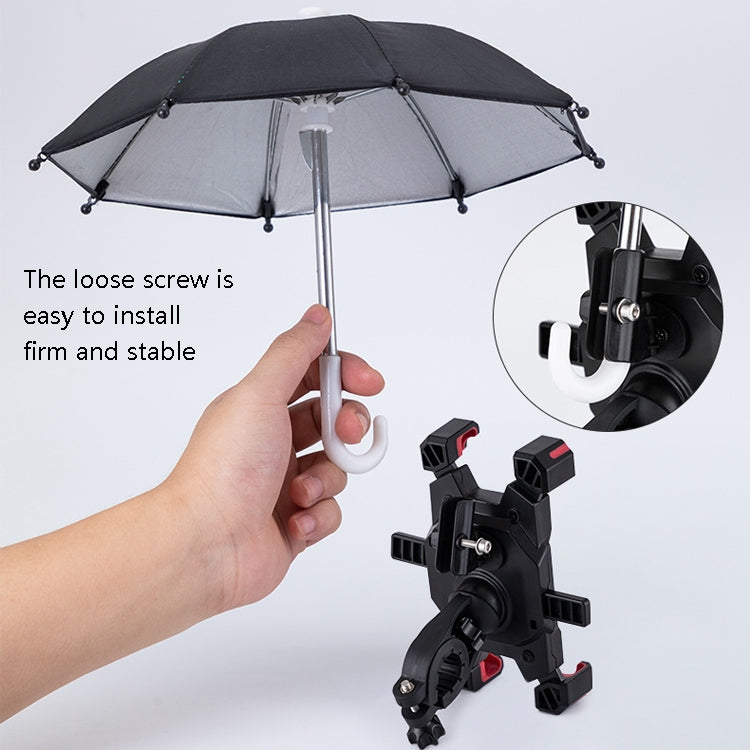 CYCLINGBOX Bicycle Mobile Phone Bracket With Parasol Rider Mobile Phone Frame, Style: Rearview Mirror Installation (Yellow) - free shipping - PMC TechLife - Order now!