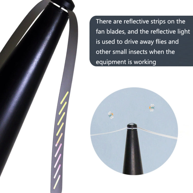 Outdoor Multi-Function Fan Leaf Fly Repeller Automatic Fly Trap Mosquito Repellent Fan(Gold) - Repellents by PMC TechLife | Online Shopping South Africa | PMC TechLife | Buy Now Pay Later Mobicred