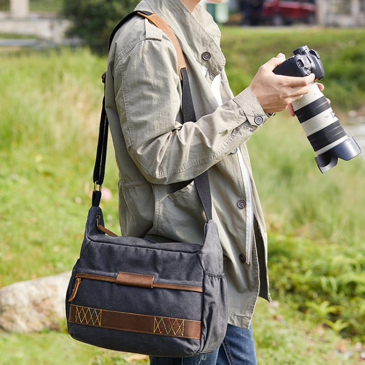 3037 SLR Camera Bag Shoulder Waterproof Messenger Camera Bag(Green) - Strap Satchel by PMC TechLife | Online Shopping South Africa | PMC TechLife | Buy Now Pay Later Mobicred