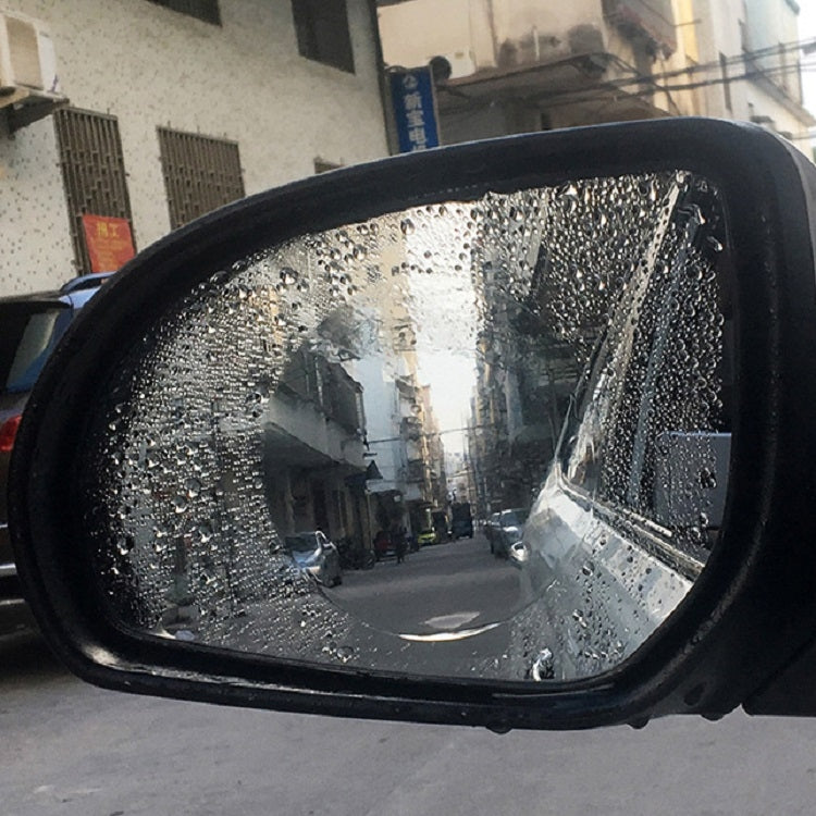 2pcs /Set Rainproof Anti-Fog And Anti-Reflective Film For Car Rearview Mirror Round 100mm(Transparent) - Auto Film by PMC TechLife | Online Shopping South Africa | PMC TechLife | Buy Now Pay Later Mobicred