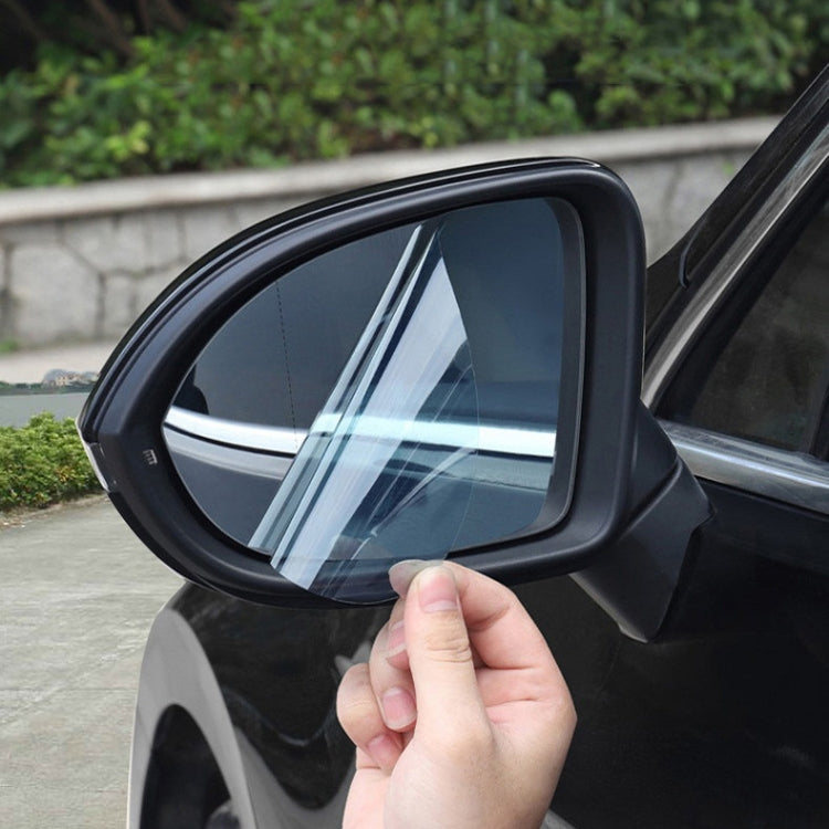 2pcs /Set Rainproof Anti-Fog And Anti-Reflective Film For Car Rearview Mirror Ellipse 100X145mm(Transparent) - Auto Film by PMC TechLife | Online Shopping South Africa | PMC TechLife | Buy Now Pay Later Mobicred