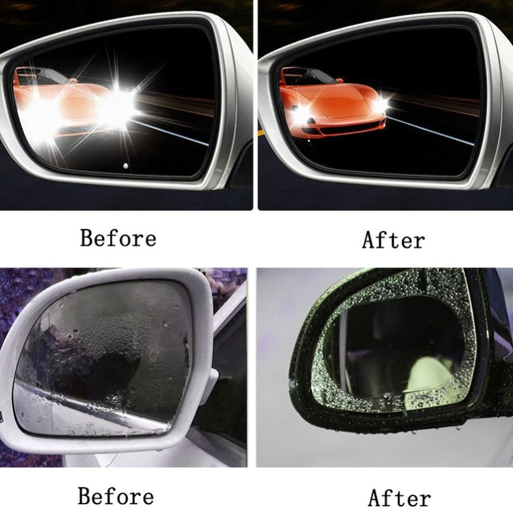 2pcs /Set Rainproof Anti-Fog And Anti-Reflective Film For Car Rearview Mirror Ellipse 100X145mm(Transparent) - Auto Film by PMC TechLife | Online Shopping South Africa | PMC TechLife | Buy Now Pay Later Mobicred