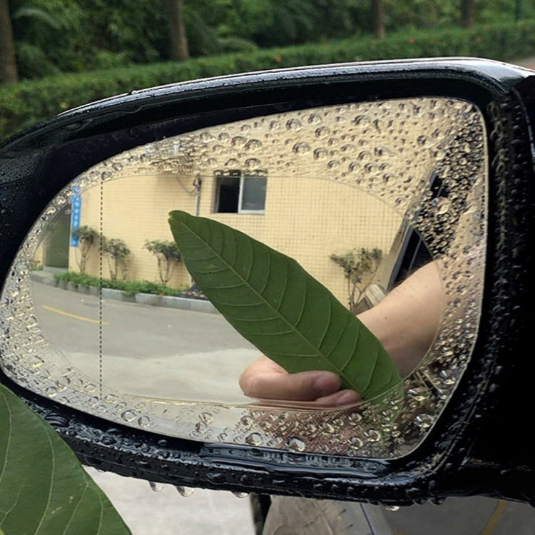 2pcs /Set Rainproof Anti-Fog And Anti-Reflective Film For Car Rearview Mirror Ellipse 100x150mm(Transparent) - Auto Film by PMC TechLife | Online Shopping South Africa | PMC TechLife | Buy Now Pay Later Mobicred