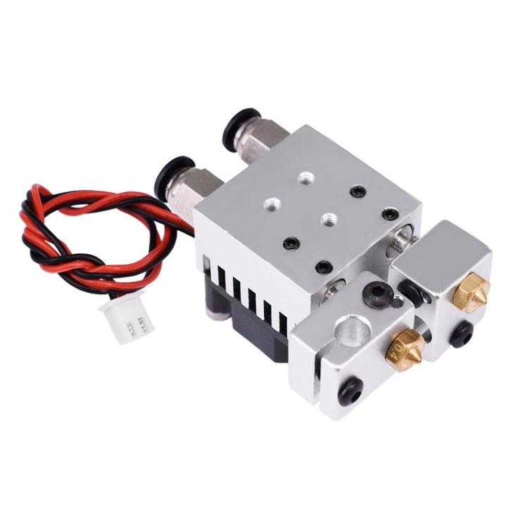 3D Printer Parts E3D V6 Back Screw With Cooling Fan Double-Head Mixed Color Extruded Aluminum Block Kit - Parts by PMC TechLife | Online Shopping South Africa | PMC TechLife | Buy Now Pay Later Mobicred