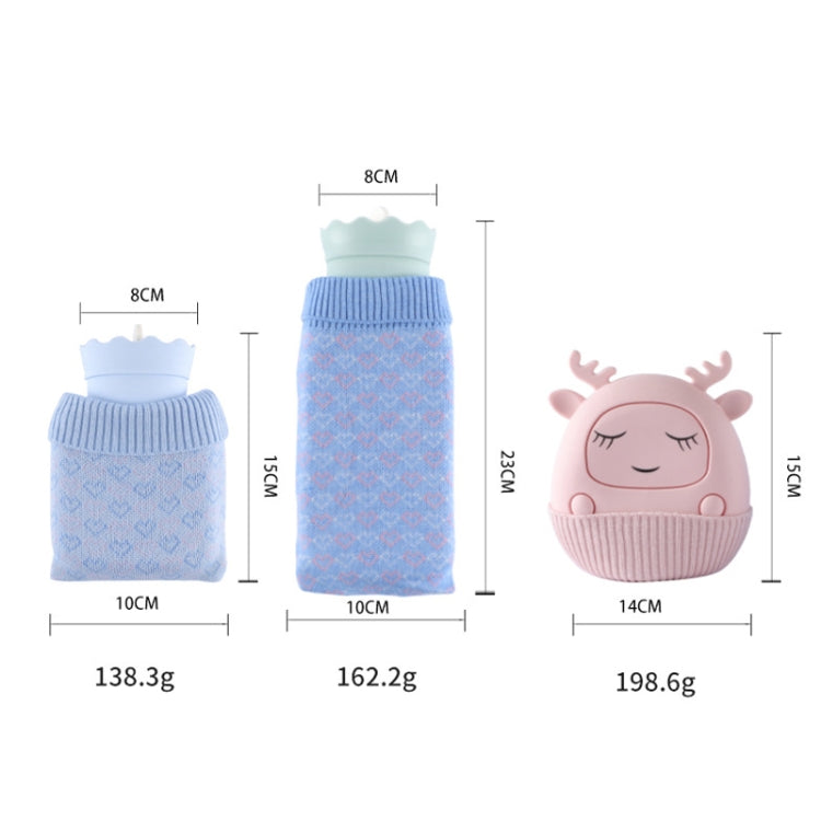 Winter Silicone Hand Warmer Cartoon Cute Water Injection Warm Water Bag, Colour: Pink Love - Hot Water Bags by PMC TechLife | Online Shopping South Africa | PMC TechLife | Buy Now Pay Later Mobicred
