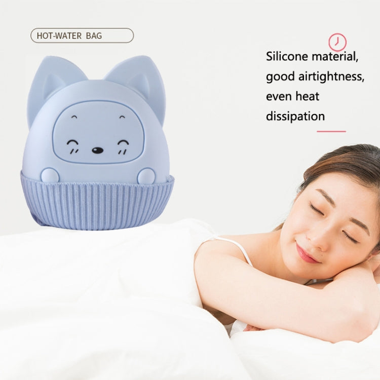 Winter Silicone Hand Warmer Cartoon Cute Water Injection Warm Water Bag, Colour: Light Blue Square - Hot Water Bags by PMC TechLife | Online Shopping South Africa | PMC TechLife | Buy Now Pay Later Mobicred