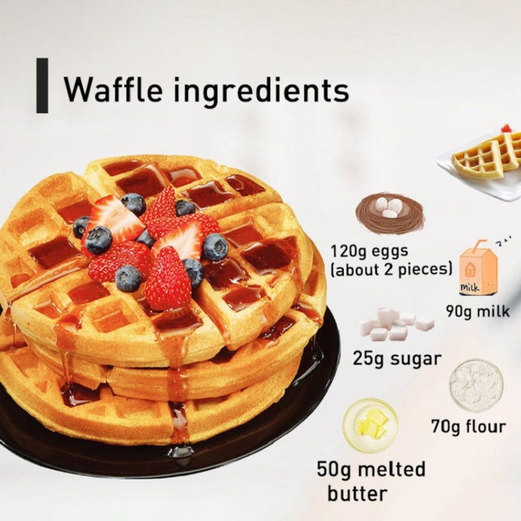 1000W Waffle Maker Breakfast Bread Maker Sandwich Maker Temperature Adjustable Electric Baking Pan(EU Plug) - free shipping - PMC TechLife - Order now!