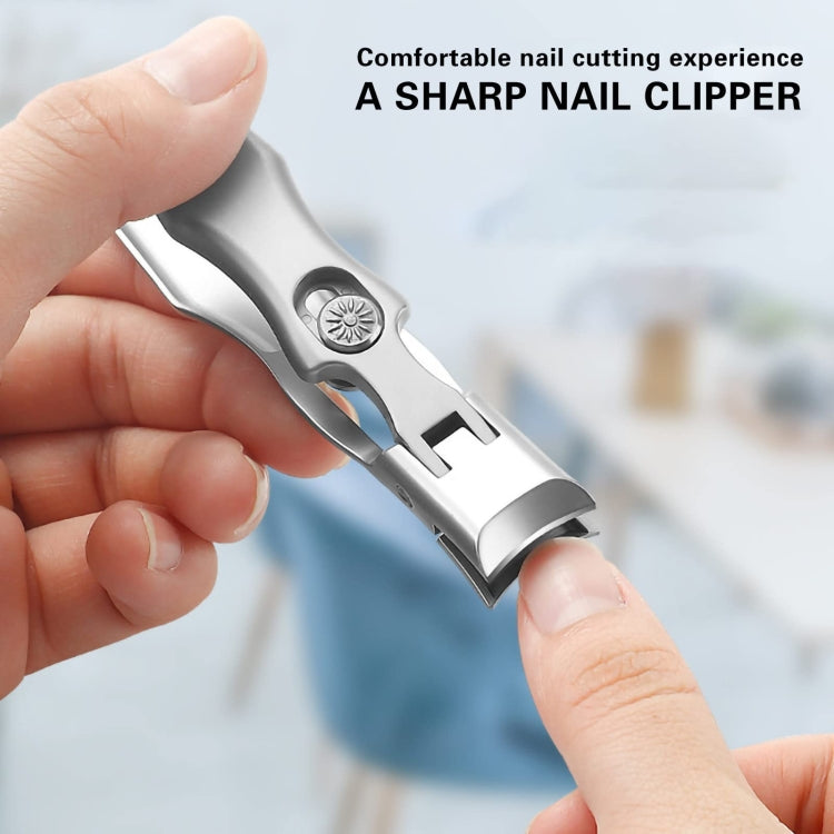 Stainless Steel Large Anti-Fly Splattering Nail Knife Large Opening Nail Cutting(Black) - free shipping - PMC Jewellery - Order now!
