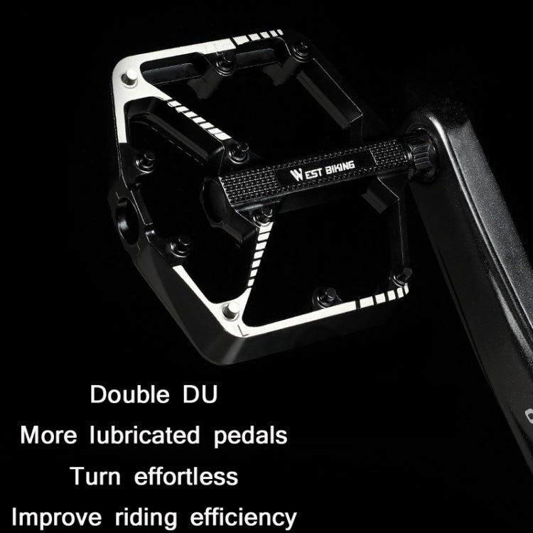WEST BIKING Bicycle Aluminum Alloy Chromium Molybdenum Steel Axle Pedal(Black) - free shipping - PMc TechLife - Order now!