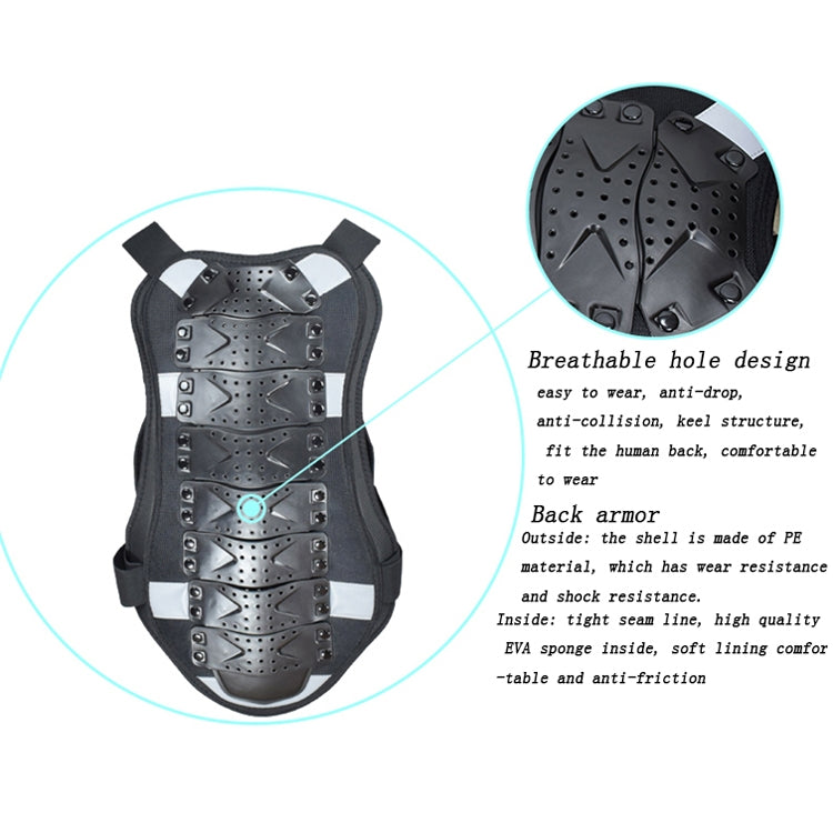 GHOST RACING GR-HJY08 Motorcycle Adult Protective Gear Anti-Fall Riding Clothes Hard Shell Protective Vest Suit, Size: XL(Black) - free shipping - PMC TechLife - Order now!