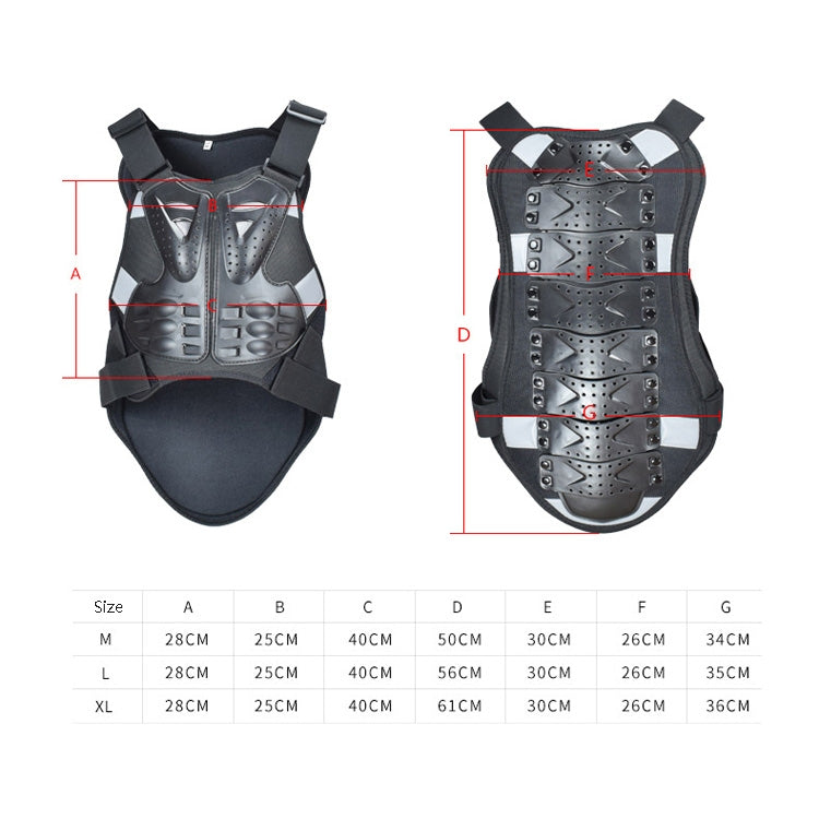 GHOST RACING GR-HJY08 Motorcycle Adult Protective Gear Anti-Fall Riding Clothes Hard Shell Protective Vest Suit, Size: XL(Black) - free shipping - PMC TechLife - Order now!